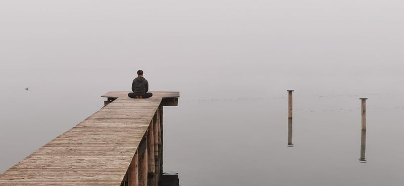 Meditation on the beach